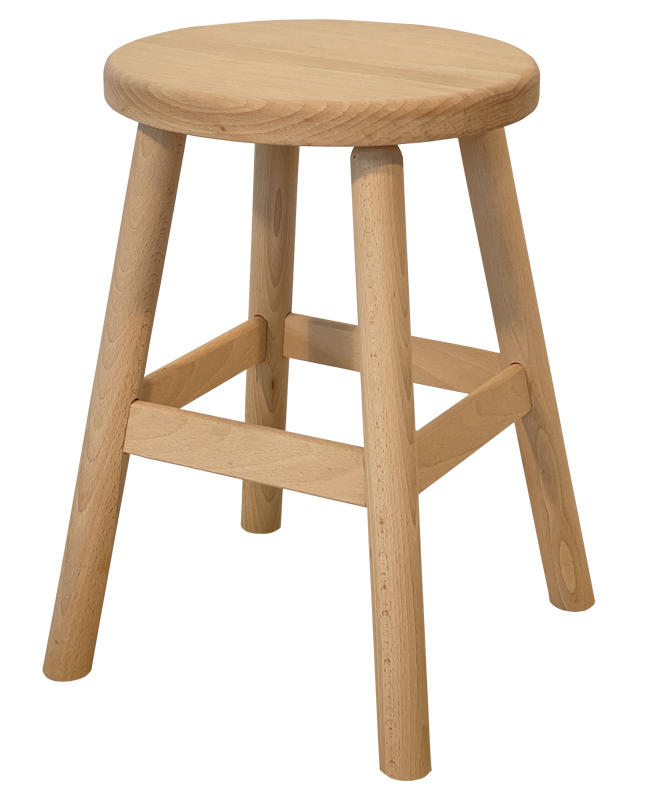 Tabouret bois - Rond - TRADI5